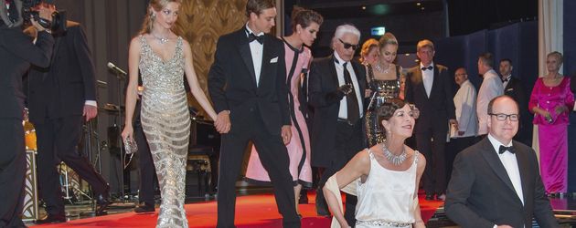 Albert II von Monaco, Pierre Casiraghi, Charlotte Casiraghi und Caroline von Monaco Albert II von Monaco, Pierre Casiraghi, Charlotte Casiraghi und Caroline von Monaco