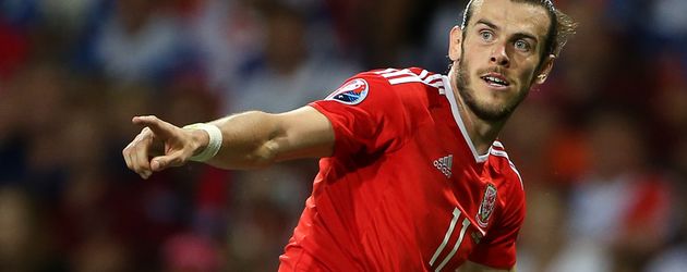 Gareth Bale auf dem Spielfeld EM 2016 Gareth Bale auf dem Spielfeld EM 2016