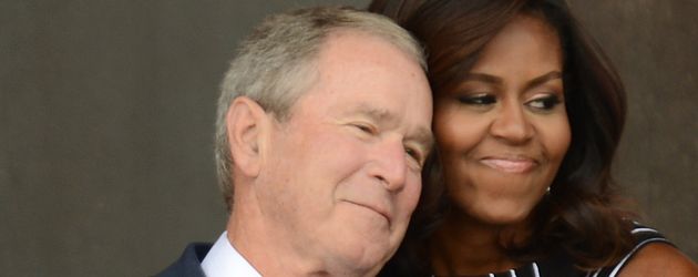 George W. Bush und Michelle Obama in Washington George W. Bush und Michelle Obama in Washington