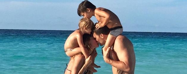 Gisele Bündchen und Tom Brady mit ihren Kindern Vivian und Benjamin Gisele Bündchen und Tom Brady mit ihren Kindern Vivian und Benjamin