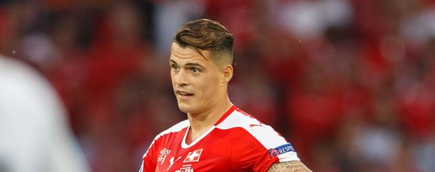 Granit Xhaka beim EM-Match Schweiz gegen Frankreich Granit Xhaka beim EM-Match Schweiz gegen Frankreich