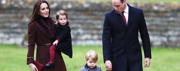 erzogin Kate, Prinzessin Charlotte, Prinz George und Prinz William erzogin Kate, Prinzessin Charlotte, Prinz George und Prinz William