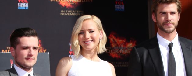 Liam Hemsworth, Hunger Games, Jennifer Lawrence und Josh Hutcherson Liam Hemsworth, Hunger Games, Jennifer Lawrence und Josh Hutcherson