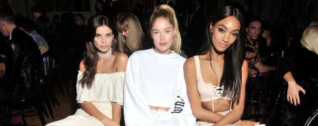 In der Frow saßen Sara Sampaio, Doutzen Kroes und Jourdan Dunn In der Frow saßen Sara Sampaio, Doutzen Kroes und Jourdan Dunn