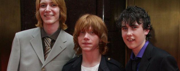 Rupert Grint, James Phelps und Matthew Lewis Rupert Grint, James Phelps und Matthew Lewis