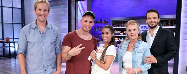 Jan Hahn, Pietro und Sarah Lombardi, Marijke Amado und Steffen Henssler Jan Hahn, Pietro und Sarah Lombardi, Marijke Amado und Steffen Henssler