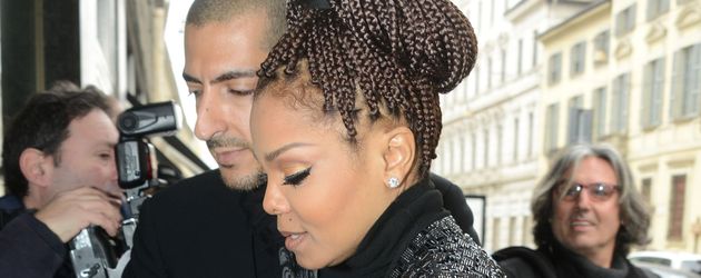 Janet Jackson und Wissam Al Mana im Februar 2013 in Mailand Janet Jackson und Wissam Al Mana im Februar 2013 in Mailand
