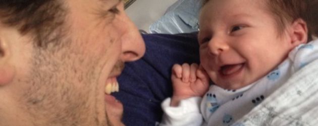Jason Biggs mit seinem Sohn Sid Jason Biggs mit seinem Sohn Sid