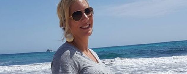 Jens Büchners Freundin Daniela mit Babybauch Jens Büchners Freundin Daniela mit Babybauch
