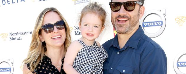 TV-Moderator Jimmy Kimmel und seine Familie TV-Moderator Jimmy Kimmel und seine Familie