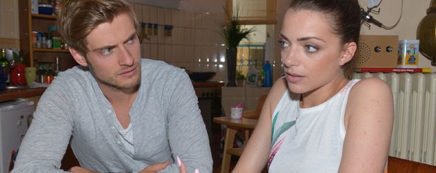 Jörn Schlönvoigt und Anne Menden am GZSZ-Set Jörn Schlönvoigt und Anne Menden am GZSZ-Set