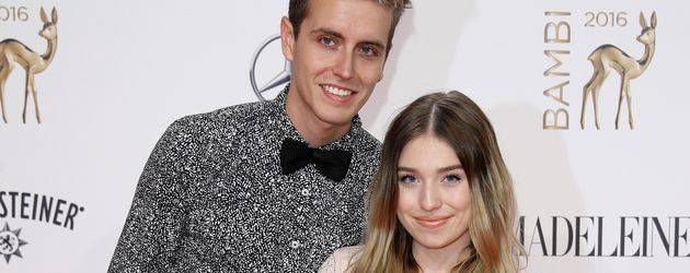 Julian Claßen und Bibi Heinicke beim Bambi 2016 Julian Claßen und Bibi Heinicke beim Bambi 2016