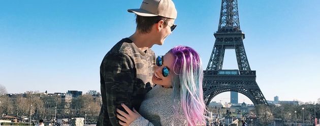 Julian Claßen und Bibi Heinicke in Paris Julian Claßen und Bibi Heinicke in Paris
