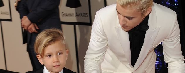 Justin Bieber und Jaxon Bieber Justin Bieber und Jaxon Bieber
