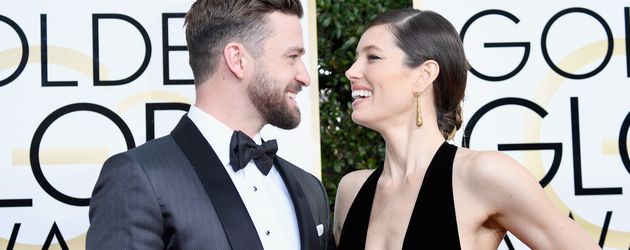 Justin Timberlake und Jessica Biel bei den Golden Globes 2017 Justin Timberlake und Jessica Biel bei den Golden Globes 2017