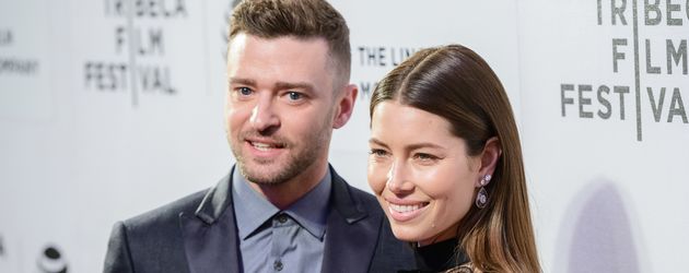 Justin Timperlake und Jessica Biel im April 2016 bei einer Filmpremiere in New York Justin Timperlake und Jessica Biel im April 2016 bei einer Filmpremiere in New York