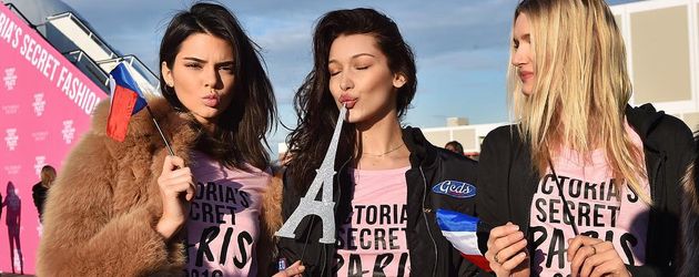 Kendall Jenner, Bella Hadid und Lily Donaldson, "Victoria's Secret"-Models Kendall Jenner, Bella Hadid und Lily Donaldson, "Victoria's Secret"-Models