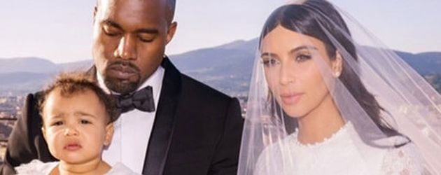 Kim Kardashian, Kanye West und North West Kim Kardashian, Kanye West und North West
