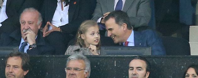 Prinz Felipe von Spanien und Prinzessin Leonor von Spanien Prinz Felipe von Spanien und Prinzessin Leonor von Spanien