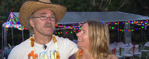 Konny und Manu Reimann bei ihrer Einweihungsparty auf Hawaii Konny und Manu Reimann bei ihrer Einweihungsparty auf Hawaii