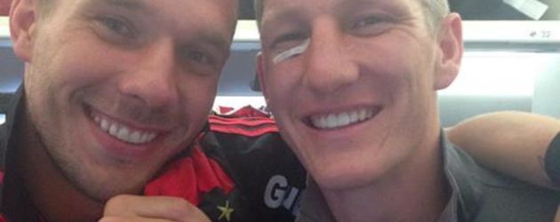 Lukas Podolski und Bastian Schweinsteiger Lukas Podolski und Bastian Schweinsteiger