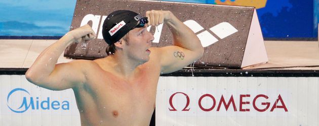 Marco Koch nach dem Gewinn der Weltmeisterschaft in Russland Marco Koch nach dem Gewinn der Weltmeisterschaft in Russland