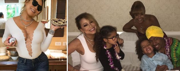 Mariah Carey mit ihrer Familie während Thanksgiving Mariah Carey mit ihrer Familie während Thanksgiving