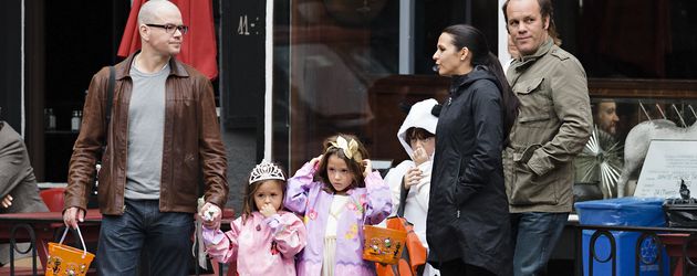 Matt Damon mit seiner Familie in New York Matt Damon mit seiner Familie in New York