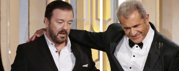 Mel Gibson und Ricky Gervais Mel Gibson und Ricky Gervais