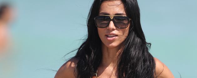 Metisha Schäfer am Strand von Miami Beach Metisha Schäfer am Strand von Miami Beach