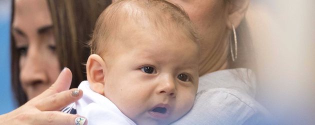 Michael Phelps' Sohn Boomer und seine Mama Nicole Johnson bei den Olympischen Spielen in Rio 2016 Michael Phelps' Sohn Boomer und seine Mama Nicole Johnson bei den Olympischen Spielen in Rio 2016