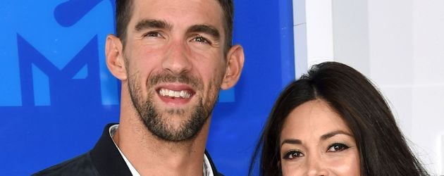 Michael Phelps und seine Verlobte Nicole Johnson bei den VMAs in New York Michael Phelps und seine Verlobte Nicole Johnson bei den VMAs in New York