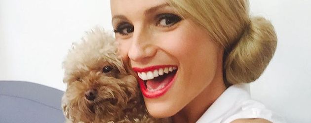 Michelle Hunziker mit Hündchen Lilly Michelle Hunziker mit Hündchen Lilly