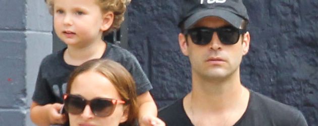 Natalie Portman mit Benjamin Millepied und Söhnchen Aleph Natalie Portman mit Benjamin Millepied und Söhnchen Aleph