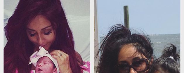 Nicole "Snooki" Polizzi mit ihrer Tochter Giovanna Nicole "Snooki" Polizzi mit ihrer Tochter Giovanna