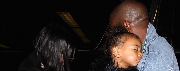 Kim Kardashian, Kanye West und North West Kim Kardashian, Kanye West und North West