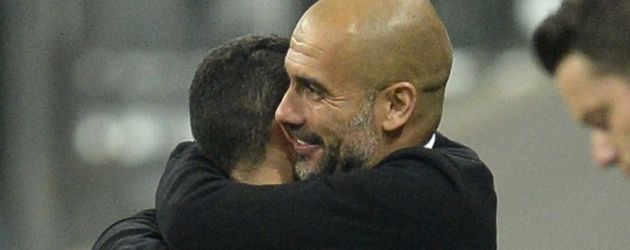 Pep Guardiola und Thiago Alcántara Pep Guardiola und Thiago Alcántara