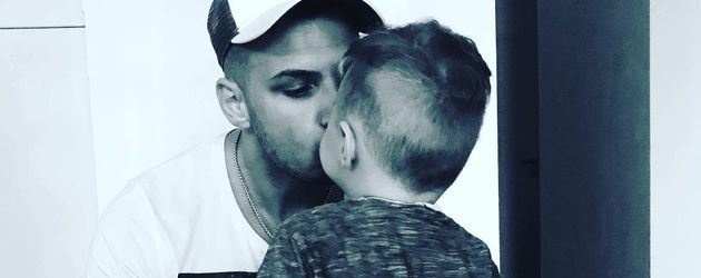 Pietro Lombardi mit seinem Sohn Alessio Pietro Lombardi mit seinem Sohn Alessio