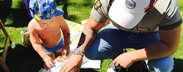 Pietro Lombardi mit Söhnchen Alessio an dessen 2. Geburtstag Pietro Lombardi mit Söhnchen Alessio an dessen 2. Geburtstag