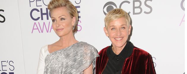 Portia de Rossi und Ellen DeGeneres bei den People's Choice Awards 2017 Portia de Rossi und Ellen DeGeneres bei den People's Choice Awards 2017