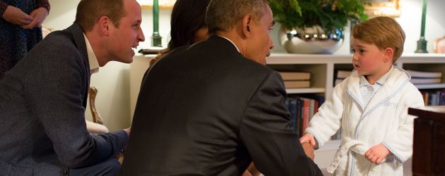 Prinz George trifft Barack Obama Prinz George trifft Barack Obama