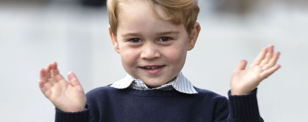Prinz George bei seiner Verabschiedung in Kanada Prinz George bei seiner Verabschiedung in Kanada