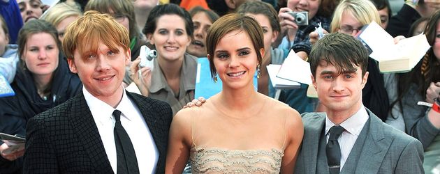 Emma Watson, Daniel Radcliffe und Rupert Grint Emma Watson, Daniel Radcliffe und Rupert Grint