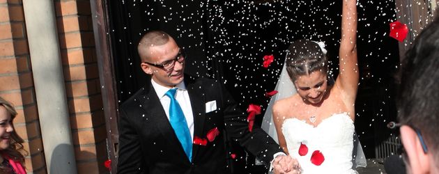 Pietro und Sarah Lombardi im März 2013 bei ihrer Hochzeit Pietro und Sarah Lombardi im März 2013 bei ihrer Hochzeit