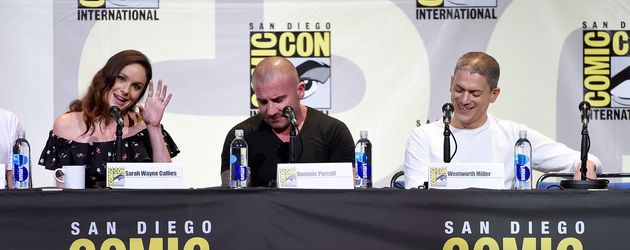 Sarah Wayne Callies, Dominic Purcell und Wentworth Miller auf der Comic-Con in San Diego Sarah Wayne Callies, Dominic Purcell und Wentworth Miller auf der Comic-Con in San Diego