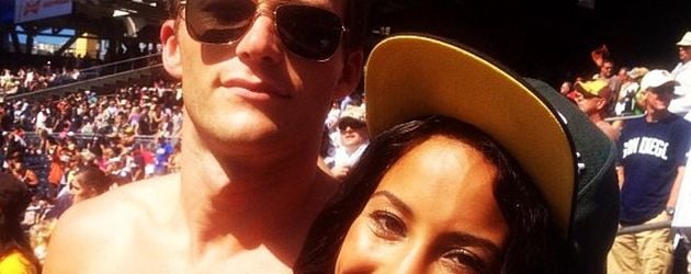 Scott Eastwood mit seiner Freundin Jewel Alexandra Brangman im Jahr 2014 Scott Eastwood mit seiner Freundin Jewel Alexandra Brangman im Jahr 2014