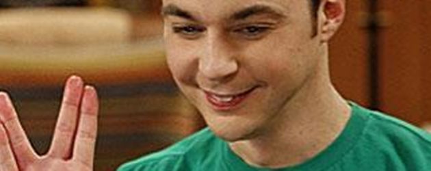 Sheldon Cooper macht den Vulkanier-Gruß Sheldon Cooper macht den Vulkanier-Gruß