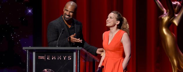 Shemar Moore und Anna Chlumsky bei der Verkündigung der Emmy-Nominierten 2017 Shemar Moore und Anna Chlumsky bei der Verkündigung der Emmy-Nominierten 2017