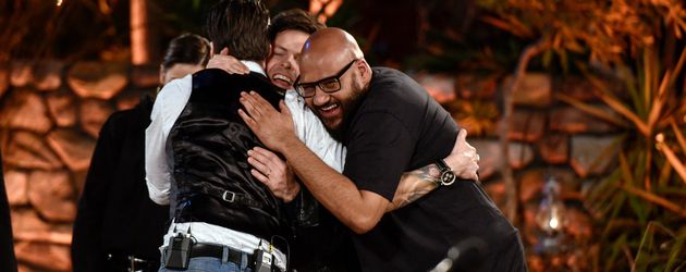 Alec Völkel, Michael Patrick Kelly und Moses Pelham (v.l.) bei "Sing meinen Song" Alec Völkel, Michael Patrick Kelly und Moses Pelham (v.l.) bei "Sing meinen Song"