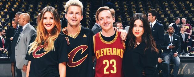 Stefanie Giesinger, Marcus Butler, Max von Helldorf und Lena Meyer-Landrut Stefanie Giesinger, Marcus Butler, Max von Helldorf und Lena Meyer-Landrut